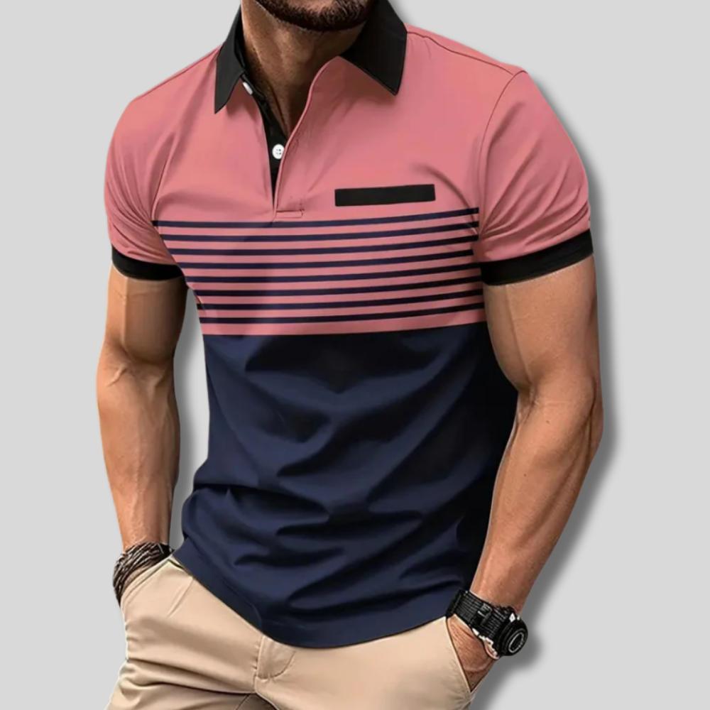 Stylish Edward Striped Polo Shirt for Men