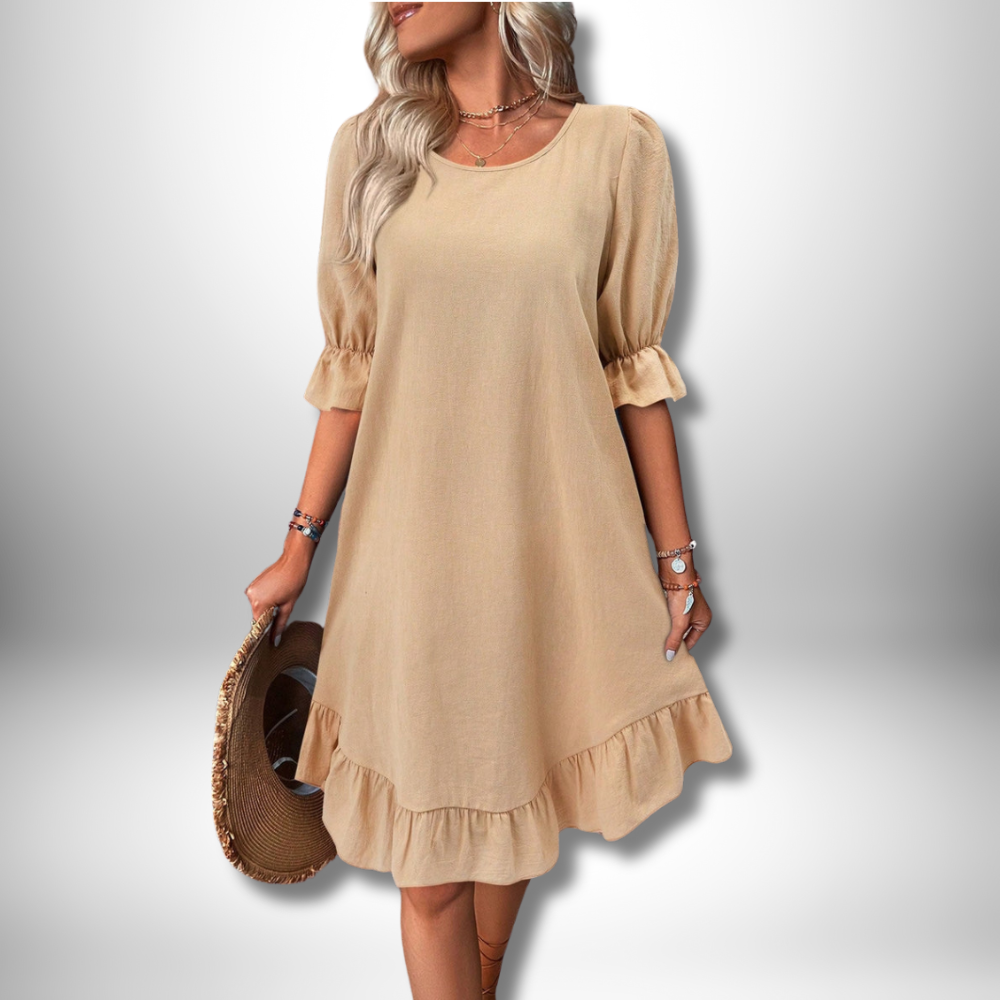 Freya - Chic Ruffled Dress for Effortless Elegance