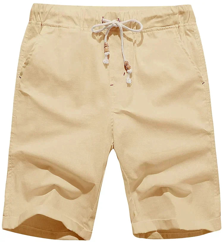Alistair - Stylish Linen Beach Shorts for Men with Adjustable Drawstring