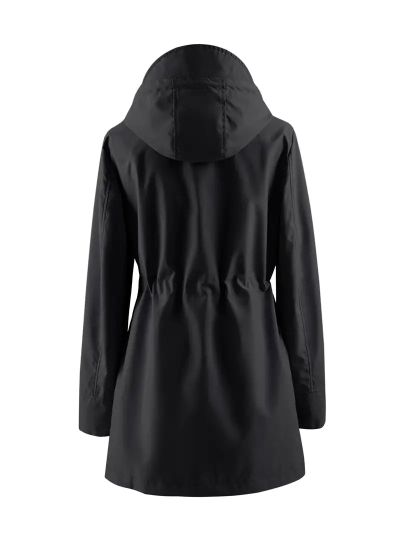 Kiah - Stylish Women's Long Sleeve Rain Coat for Elegance in Any Weather