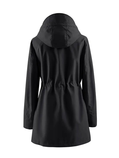 Kiah - Stylish Women's Long Sleeve Rain Coat for Elegance in Any Weather