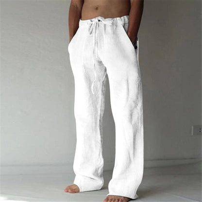 Adrian - Stylish Linen Leisure Trousers for Men in Solid Colors