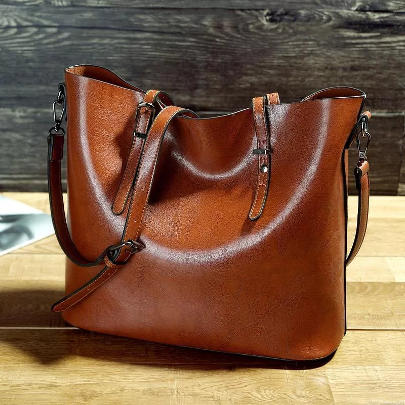 Chic Vintage Leather Shoulder Bag