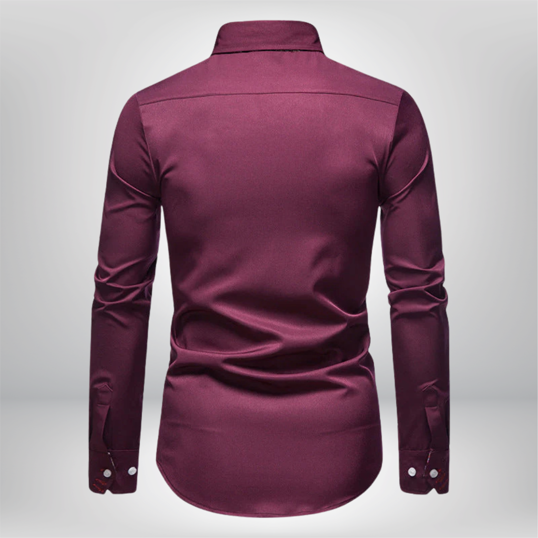 Elevate Your Style with the Benjamin Long Sleeve Chic Shirt