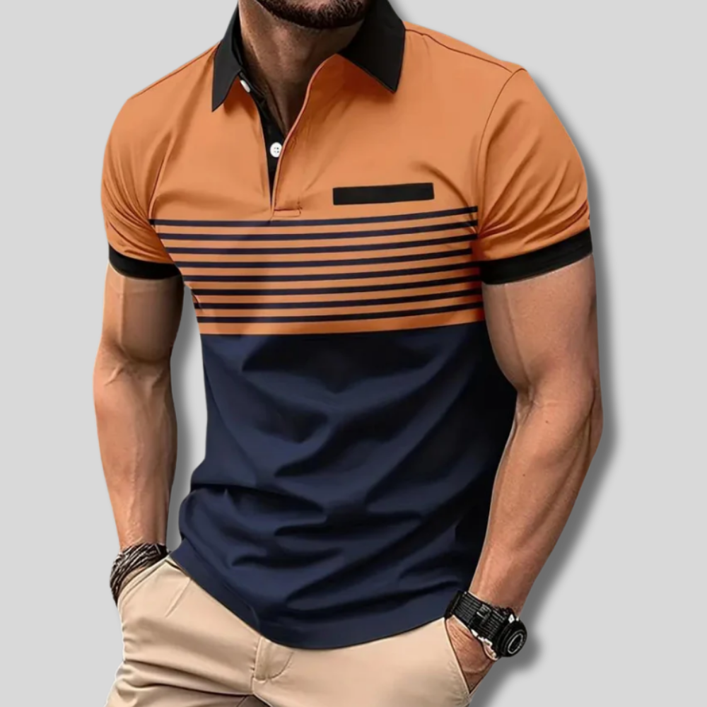 Stylish Edward Striped Polo Shirt for Men