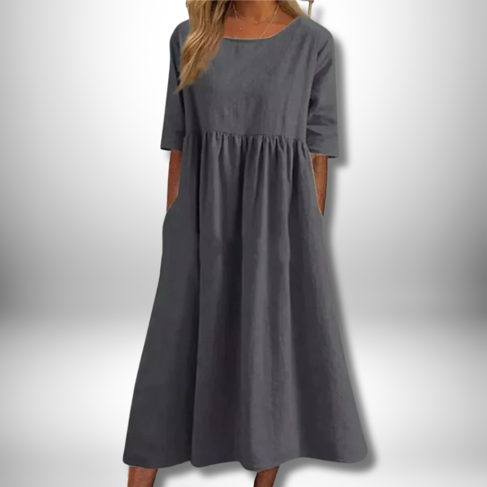 Chic Stella Cotton Dress for Effortless Elegance