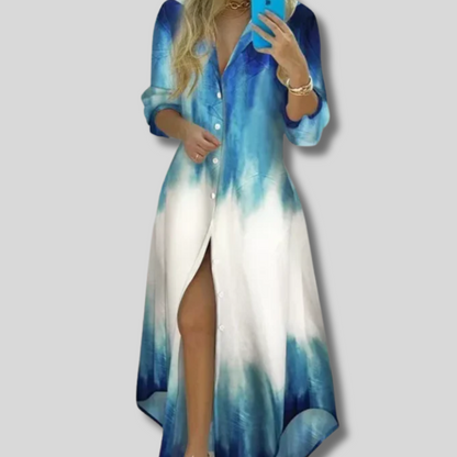Taylor - Elegant Printed Maxi Beach Dress