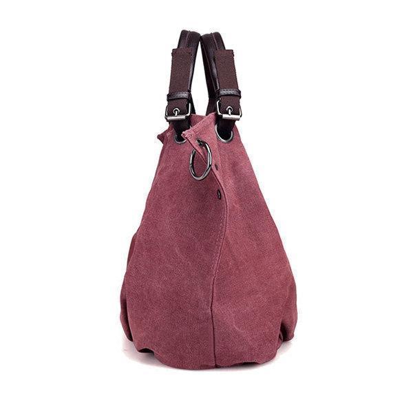 Chic Retro Canvas Large Handbag: Versatile Crossbody Style