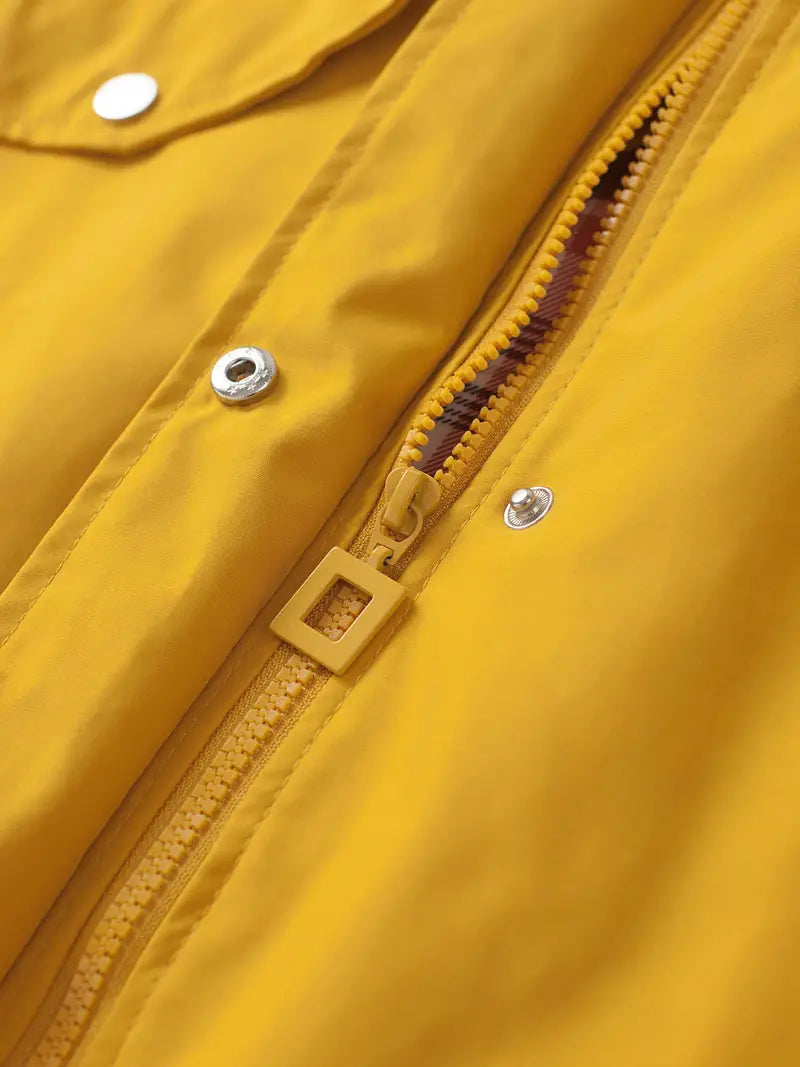 Kiah - Stylish Women's Long Sleeve Rain Coat for Elegance in Any Weather