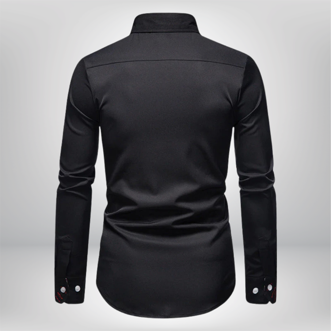 Elevate Your Style with the Benjamin Long Sleeve Chic Shirt