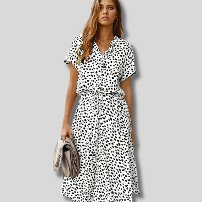 Emily - Effortlessly Chic Bohemian Midi Dress for Summer