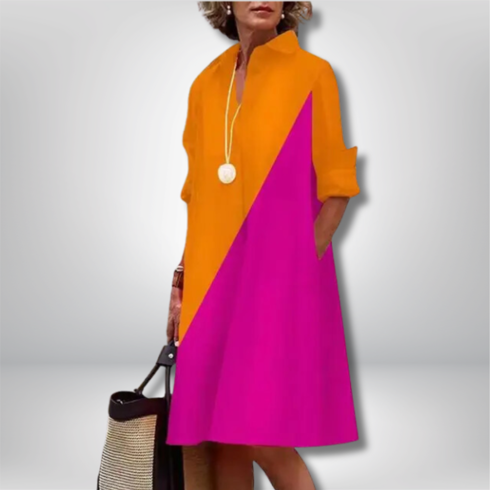 Anouk - Exquisite Cotton Dress for Timeless Elegance