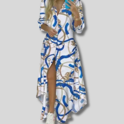 Taylor - Elegant Printed Maxi Beach Dress