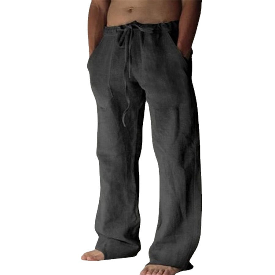 Adrian - Stylish Linen Leisure Trousers for Men in Solid Colors