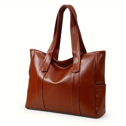 Chic Solid Color Tote Bag for Women