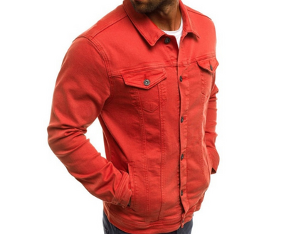 Vibrant Coloured Denim Jacket for Men by Gerald