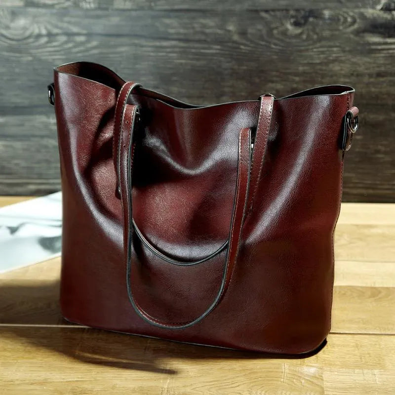 Chic Vintage Leather Shoulder Bag