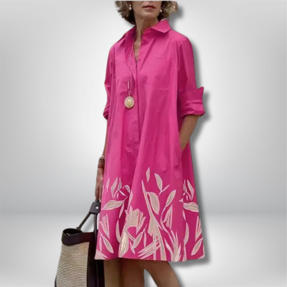 Anouk - Exquisite Cotton Dress for Timeless Elegance