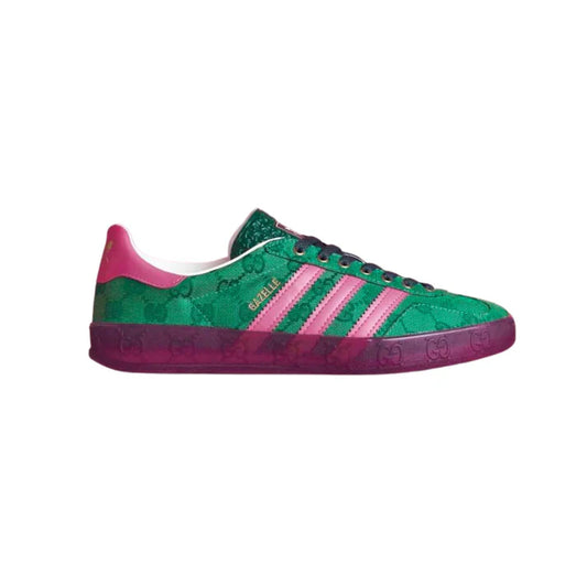 LuxeForm MonogramWave Vintage Terrace Trainer | Green & Pink Retro Sneaker