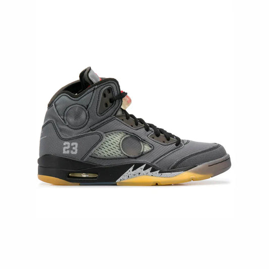 NightForm Void-5 Tech Mesh High-Top Sneaker | Charcoal & Gum Retro Tech Style