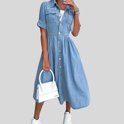 Angelica - Chic Denim Dress for Fashion-Forward Women