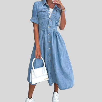 Angelica - Chic Denim Dress for Fashion-Forward Women
