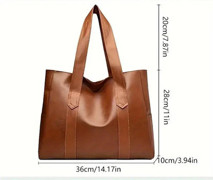 Spacious Leather Tote Bag for Everyday Essentials
