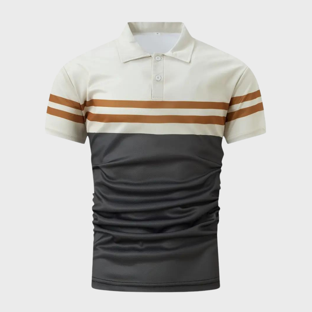 Enrico - Stylish Striped Polo Shirt for Men