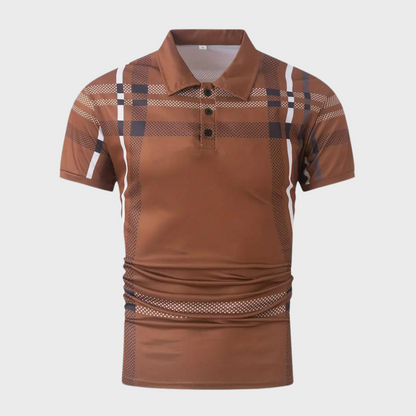 Emilio - Trendy Checkered Polo Shirt for Men