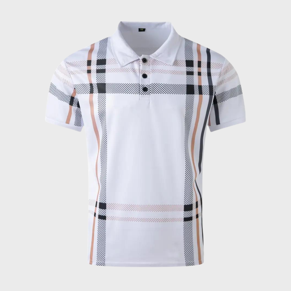 Emilio - Trendy Checkered Polo Shirt for Men