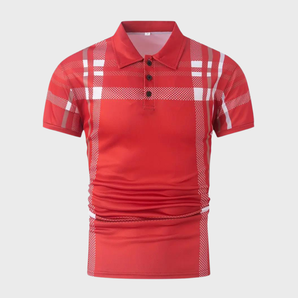Emilio - Trendy Checkered Polo Shirt for Men