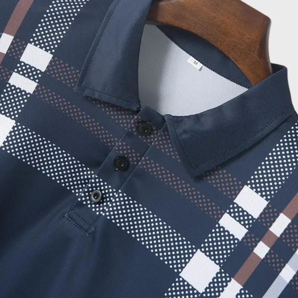 Emilio - Trendy Checkered Polo Shirt for Men