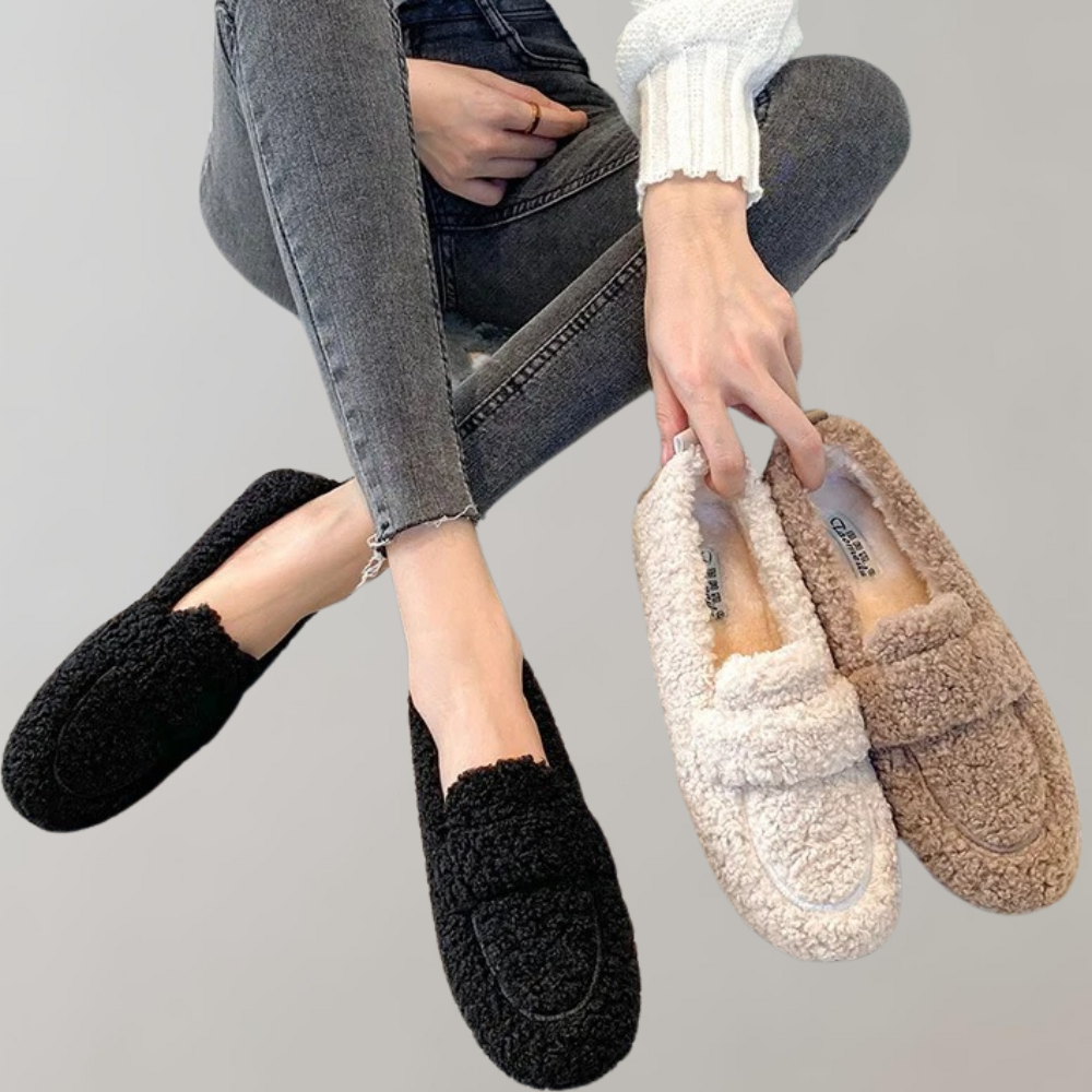 Wanja - Cozy Plush Loafers for Women
