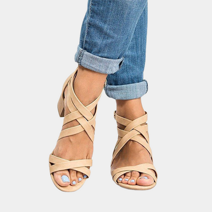 Stylish Women's Stacked Heel Sandals for Effortless Chic