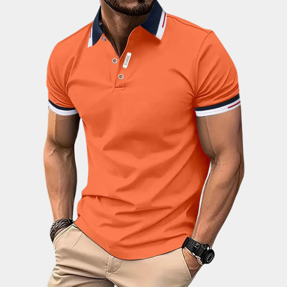 Davy - Stylish Orange Polo Shirt for Men