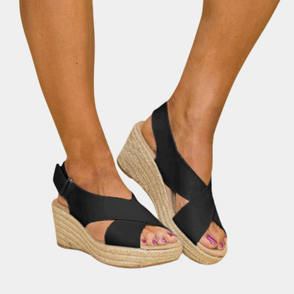 Jezlin - Stylish and Cozy Wedge Heel Sandals for Women
