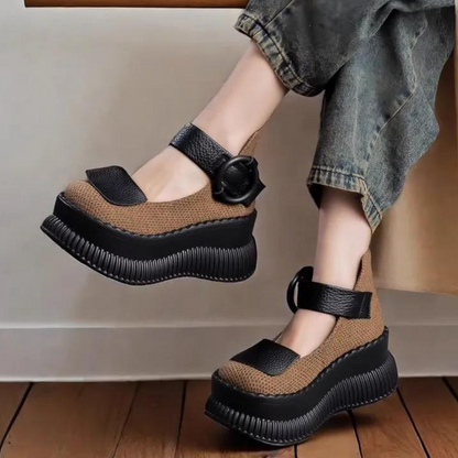 Denyse - Stylish Women's Casual Shoes with Belt Detail