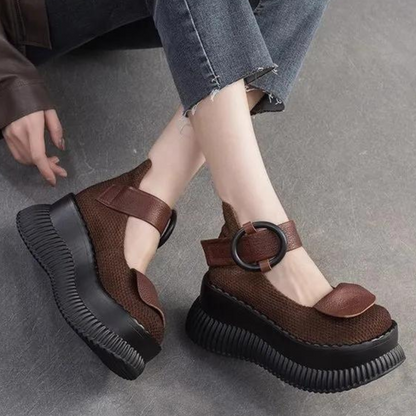 Denyse - Stylish Women's Casual Shoes with Belt Detail