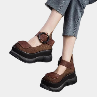 Denyse - Stylish Women's Casual Shoes with Belt Detail