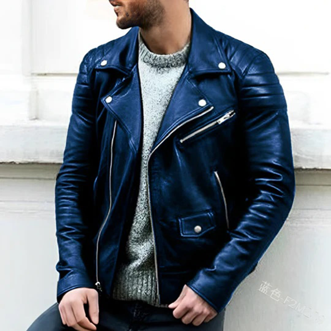 Stylish Gilbert Leather Biker Jacket for Bold Adventures