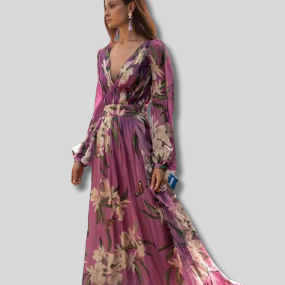 Camila - Stunning Women's Purple Maxi Dress for Elegant Occasions