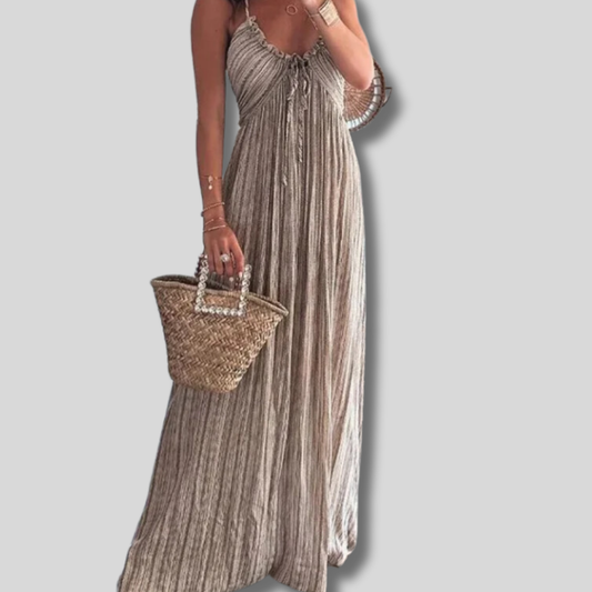 Cindy - Elegant Women's Casual Halter Maxi Dress for Effortless Style