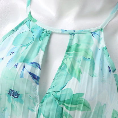 Sienna - Vibrant Green Floral Maxi Dress