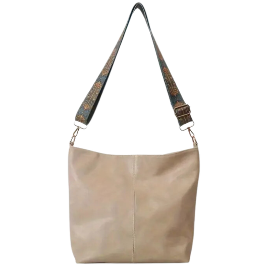 Sleek Vintage-Inspired Leather Tote Bag for Effortless Style