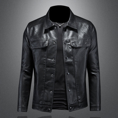 Giles - Stylish Leather Biker Jacket for the Bold and Adventurous