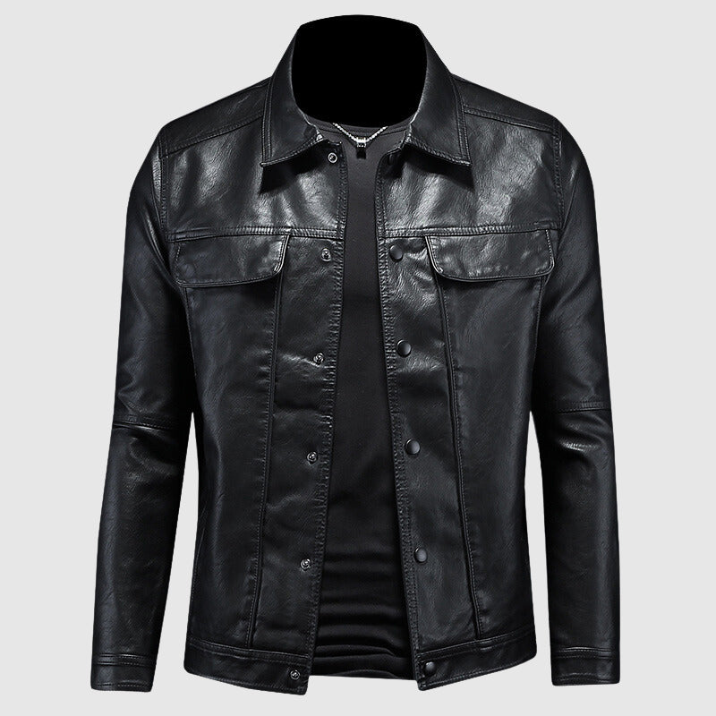 Giles - Stylish Leather Biker Jacket for the Bold and Adventurous