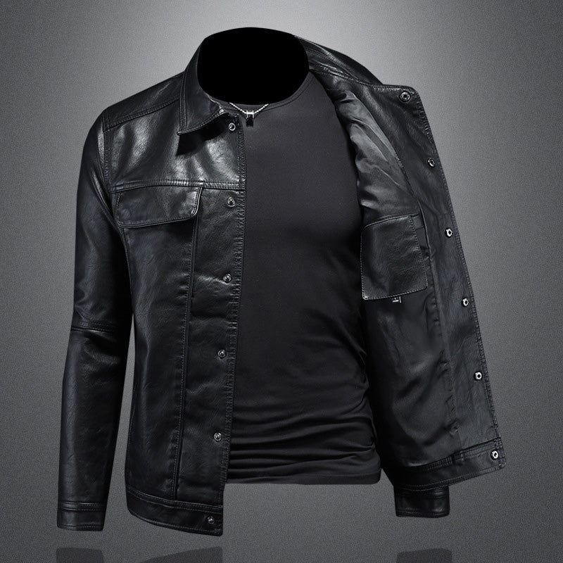 Giles - Stylish Leather Biker Jacket for the Bold and Adventurous