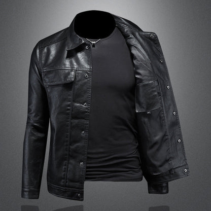 Giles - Stylish Leather Biker Jacket for the Bold and Adventurous