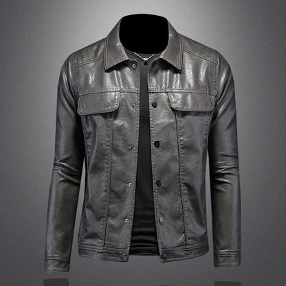 Giles - Stylish Leather Biker Jacket for the Bold and Adventurous