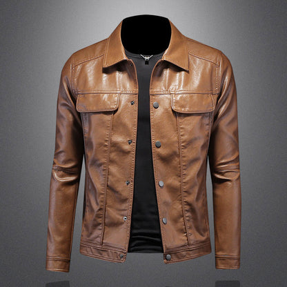 Giles - Stylish Leather Biker Jacket for the Bold and Adventurous
